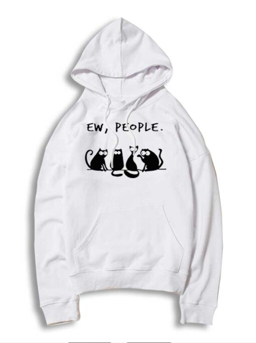 Four Chatting Black Cat Ew People Hoodie