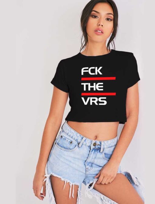 Fuck The Virus Fight Against Coronavirus Crop Top Shirt