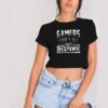 Gamers Don't Die They Respawn Crop Top Shirt