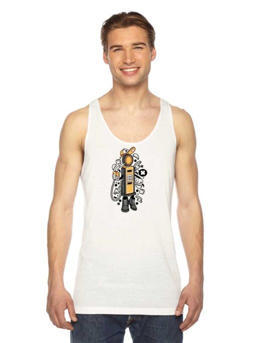 Gas Station Pump Low Prices Oil Street Art Tank Top