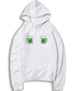 Green Beer Mug Boobs St Patricks Day Hoodie