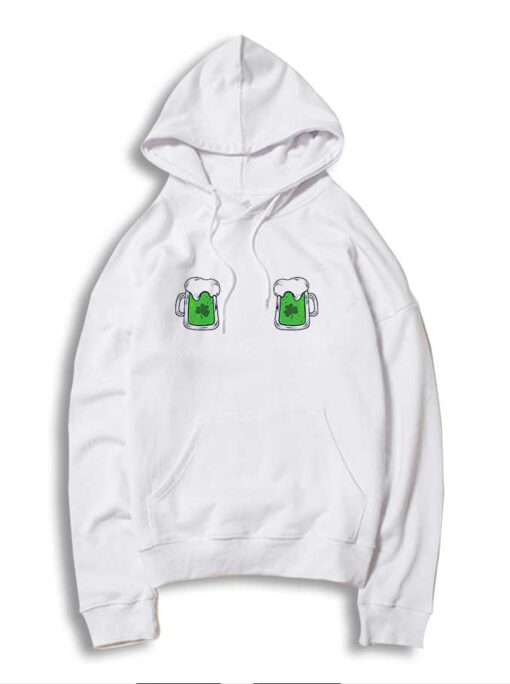 Green Beer Mug Boobs St Patricks Day Hoodie