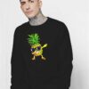 Hawaiian Dabbing Pineapple Sunglasses Sweatshirt