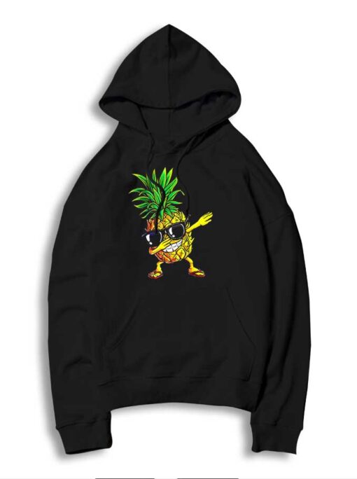 Hawaiian Dabbing Pineapple Sunglasses Hoodie