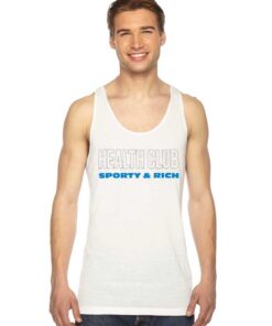 Health Club Sporty And Rich Jersey Logo Tank Top