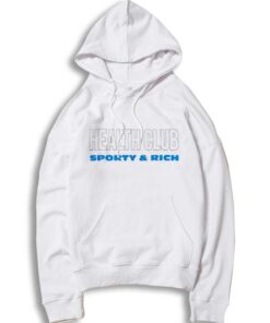 Health Club Sporty And Rich Jersey Logo Hoodie