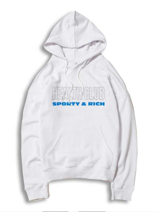 Health Club Sporty And Rich Jersey Logo Hoodie