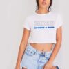 Health Club Sporty And Rich Jersey Logo Crop Top Shirt