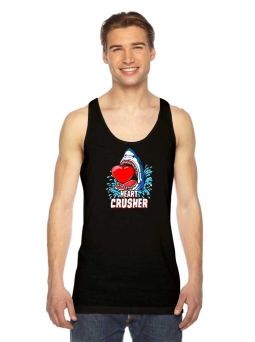 Heart Crusher White Shark Jawsome Tank Top