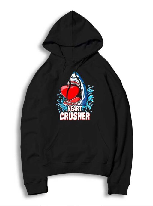 Heart Crusher White Shark Jawsome Hoodie