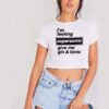 I'm Feeling Supersonic Give Me Gin And Tonic Beers Crop Top Shirt