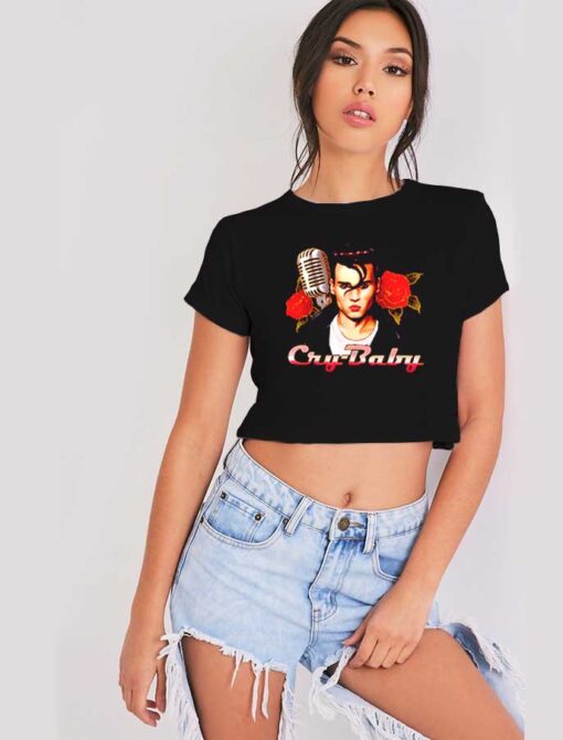 Johnny Depp Cry Baby Movie Logo Crop Top Shirt