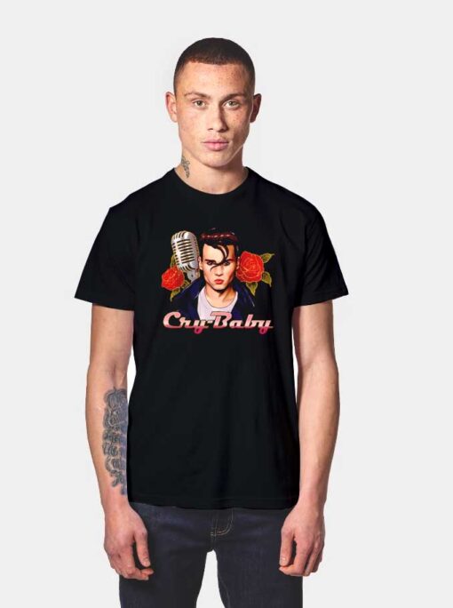 Johnny Depp Cry Baby Movie Logo T Shirt