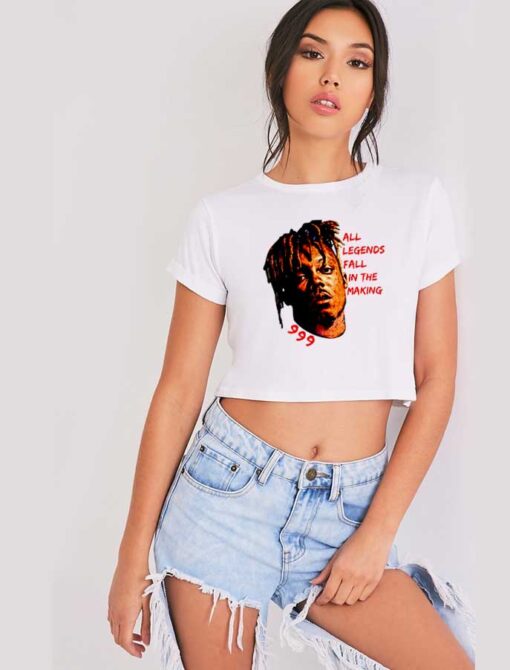 Juice Wrld 999 All Legends Fall In The Making Crop Top Shirt