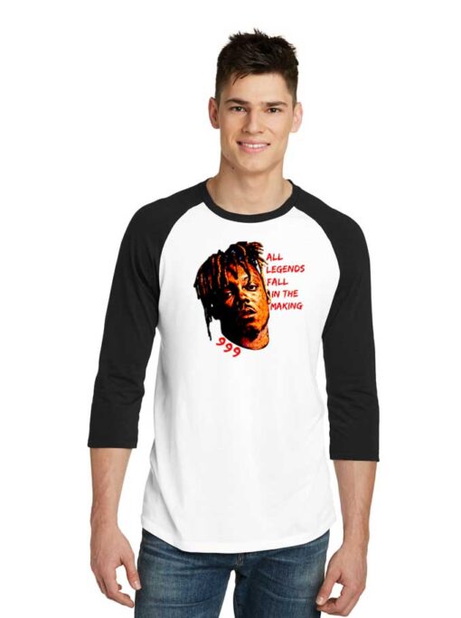 Juice Wrld 999 All Legends Fall In The Making Raglan Tee