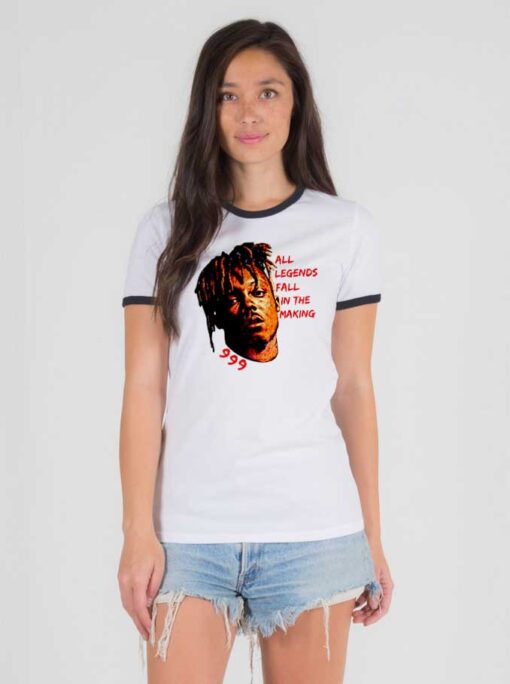 Juice Wrld 999 All Legends Fall In The Making Ringer Tee