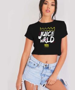 Juice Wrld 999 Crown Art Logo Crop Top Shirt