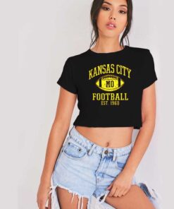 Kansas City Chief Football Established 1960 Crop Top Shirt