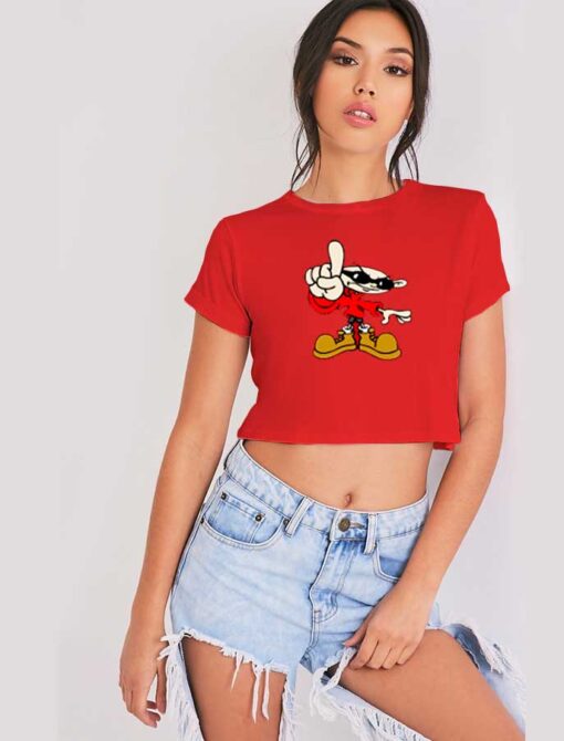 Kids Next Door Numbuh 1 Cartoon Crop Top Shirt