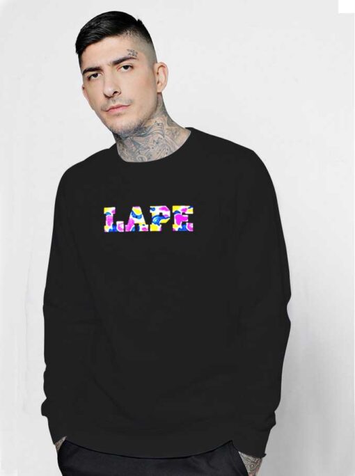 La Camo Lape Colorful Logo Sweatshirt