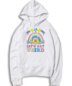 Let's Get Weird Alien Pizza Rainbow Hoodie