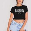 Louise With Glasses Best Friends Crop Top Shirt