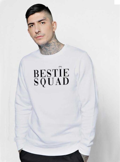 Love Bestie Squad Girls Friendship Sweatshirt