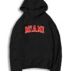 Miami Red Quote Jersey Logo Hoodie