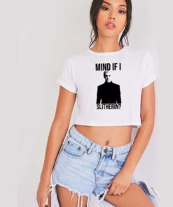 Mind If I Slitherin Draco Malfoy Crop Top Shirt