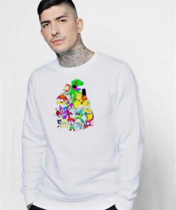 Nickelodeon Old School Group Characters Sweatshirt