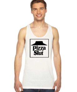 Pizza Slut Delivery Funny Logo Tank Top