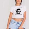 Pizza Slut Delivery Funny Logo Crop Top Shirt