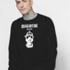 Quarantine And Chill Gas Mask Logo Sweatshirt