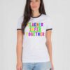 Rainbow Cleaner Safer Together Ringer Tee