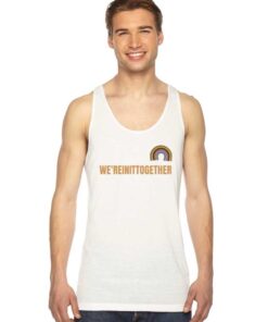 Rainbow We're In It Together Coronavirus Tank Top