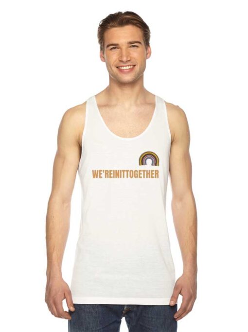 Rainbow We're In It Together Coronavirus Tank Top