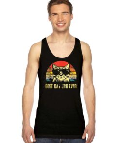 Rich Best Cat Dad Ever Vintage Tank Top