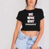 Rise Refuse Resist Our Damaged Society Crop Top Shirt