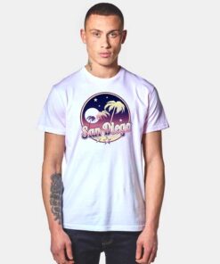 San Diego California Night Retro T Shirt