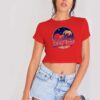 San Diego California Night Retro Crop Top Shirt