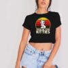 Show Me Your Kitties Retro Crop Top Shirt