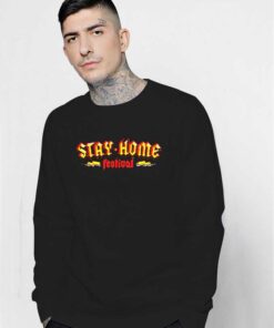 Stay Home Festival Metal Style Logo Sweatshirt