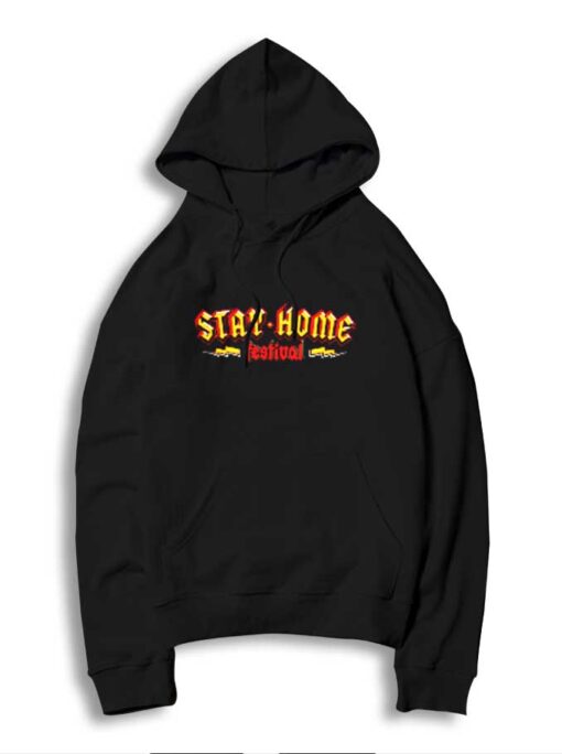 Stay Home Festival Metal Style Logo Hoodie