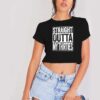 Straight Outta My Thirties Logo Vintage Crop Top Shirt