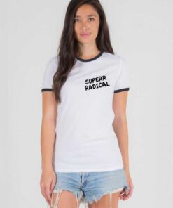 Superrradical Go To Hell Quote Ringer Tee