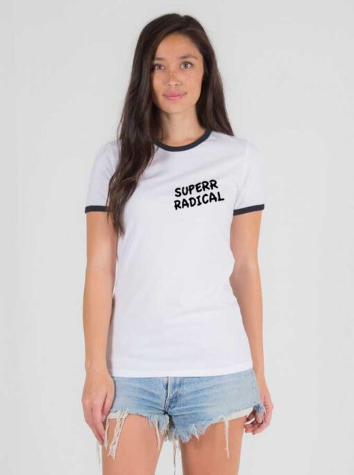 Superrradical Go To Hell Quote Ringer Tee