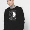 Tarot Card Crescent Moon And Cat Sweatshirt