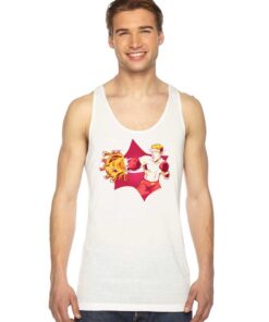 The Boxer Fighting Coronavirus Cartoon Tank Top