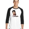 The Flash Ezra Miller Face Painting Raglan Tee