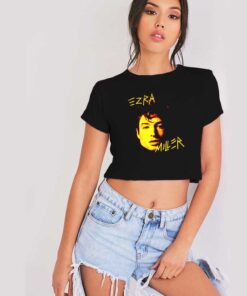 The Flash Ezra Miller Face Photo Vintage Crop Top Shirt